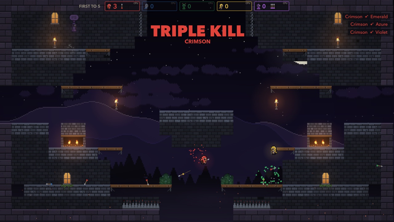 Deathmatch in Castle Keep: a triple kill